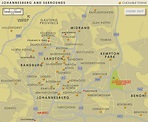 Johannesburg Map and Johannesburg Satellite Image