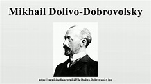 Mikhail Dolivo-Dobrovolsky - YouTube