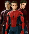 Spider Mans / Tobey Maguire, Tom Holland and Andrew Garfield ...