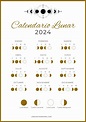 Calendario lunar 2024 ️ para imprimir
