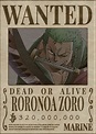 36+ one piece roronoa zoro wanted poster - CybeleVaila