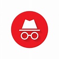 Incognito icon vector of browser elements. Private browsing sign symbol ...