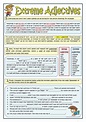 EXTREME ADJECTIVES worksheet - Free ESL printable worksheets made by ...