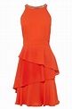 MALVINA TRIM DRESS | Dresses, Orange cocktail dresses, Red ruffle dress