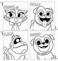 Imagens do "The Puppy Dog Pals" para imprimir e colorir - Educação Online