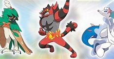 Pokemon Sun and Moon Starter Pokemon Final Evolutions Officially ...