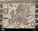 Viejo mapa de Europa Fotografía de stock - Alamy