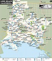 Map of Long Beach City, California