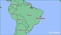 Salvador De Bahia Map - Cities And Towns Map