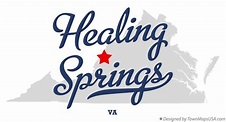 Map of Healing Springs, VA, Virginia