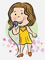 Singing Singer Cartoon - Singer Cartoon, HD Png Download - 1098x1403 ...