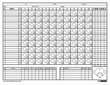 Baseball Score Card Printable