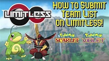How to Submit Limitless Team Sheet (Pokemon VGC) - YouTube