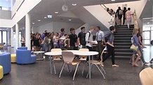 Opening day at the new Wiesbaden High School - YouTube