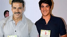 Akshay Kumar With His HANDSOME Son Aarav Kumar @ Twinkle's Book Launch ...