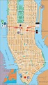 A Map Of Manhattan - Tourist Map Of English