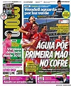 Capa - Jornal O Jogo - capa de hoje