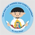 St. Juan Diego Classic Round Sticker | Zazzle.com in 2021 | Saints ...
