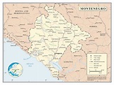 Detailed Political Map Of Montenegro Montenegro Detailed Political Map ...