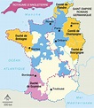 Le royaume de France à la fin du règne de Philippe Auguste (1223)