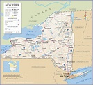 Map of the U.S. State of New York | All things here