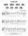 The Beatles - In My Life sheet music