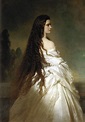Kaiserin Elisabeth von Österreich-Ungarn, 1865, Gemälde von Franz Xaver ...