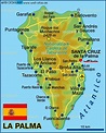 Map of La Palma (Spain) - Map in the Atlas of the World - World Atlas ...
