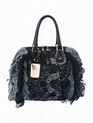 Dolce & Gabbana Lace-Trimmed Denim Sathel - Handbags - DAG143979 | The ...