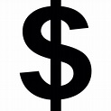 Dollar sign PNG transparent image download, size: 512x512px