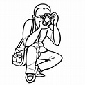 Photographer Doing Photography Coloring Page : Coloring Sky