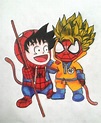 Goku as Spiderman and Spiderman as Goku by aglowsnake93.deviantart.com ...