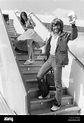 Reinhold Messner and his girlfriend Nena get on a plane in Munich-Riem ...