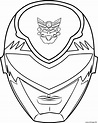 Coloriage Masque Power Rangers Ninja Steel Dessin Power Rangers à imprimer