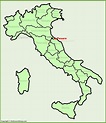 Pesaro location on the Italy map - Ontheworldmap.com