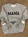 Mama Sweatshirt Mamas Boy Boy Mom Matching Sweatshirts | Etsy
