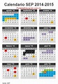 Calendario escolar 2014-2015 SEP Mexico