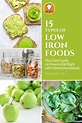 15 Types of Low Iron Foods Plus Diet Guide on How to Eat Right with ...