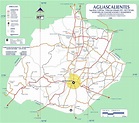 Map of Aguascalientes - MexConnect