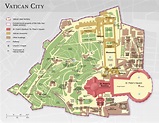 Karte und plan die sehenswürdigkeiten und gebäude der Vatikanstadt