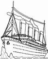 Dibujos de Titanic para colorear - Páginas para imprimir gratis