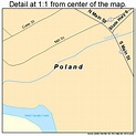 Poland New York Street Map 3658937