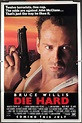 DIE HARD, Original, Vintage Action Movie Poster starring Bruce Willis - Original Vintage Movie ...