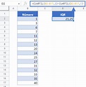 Calcular el Rango Intercuartil (IQR) - Excel y Google Sheets - Automate ...