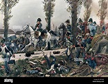 Kaiser Napoleon i. Bonaparte flieht Leipzig am 19. Oktober 1813 nach ...