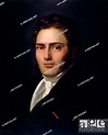 Portrait of Saint-Amand Bazard, 1821. Creator: Henry Scheffer, Stock ...