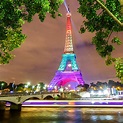 Fondos de Pantalla Francia Puentes París Torre Eiffel Noche Farola ...