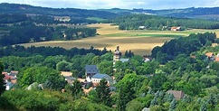 Blick auf Kürbitz (Vogtland) und Umgebung Foto & Bild | landschaft ...