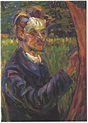 Portrait of Erich Heckel at the Easel - Ernst Ludwig Kirchner - WikiArt.org