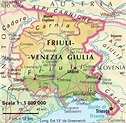 Mappa del Friuli Venezia Giulia Regionale | Italia Mappa Regionale